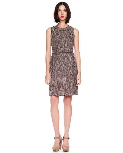 michael kors tweed dress leather piping|Michael Kors Tweed Dresses for Women .